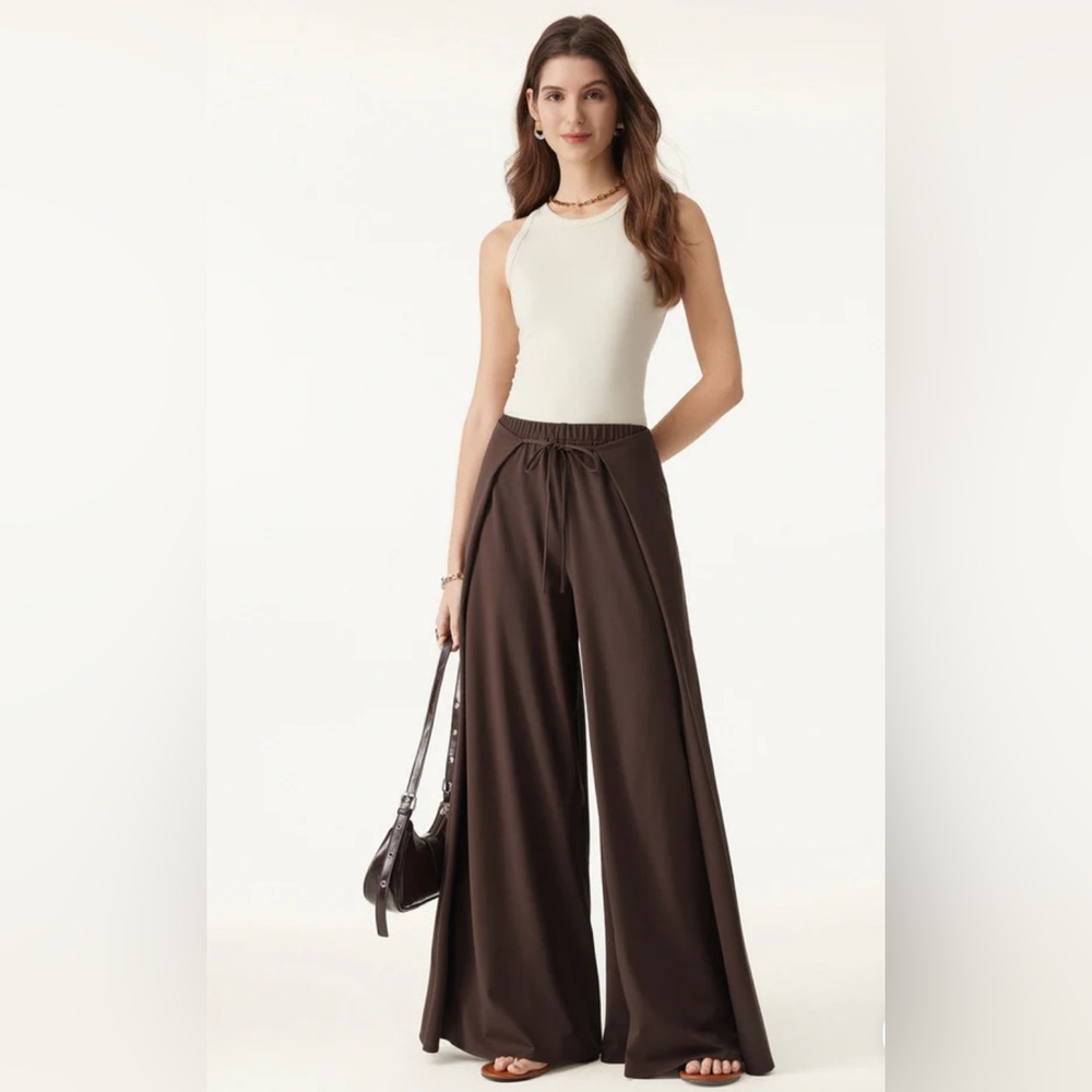 OGL Women's Chocolate Wide Leg Pants